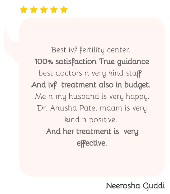 Anusha Women & Fertility center, Testimonial 1