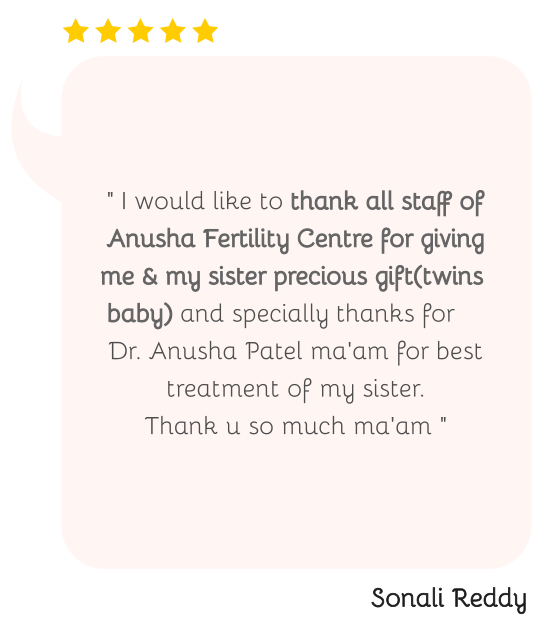 Anusha Women & Fertility center, Testimonial 2