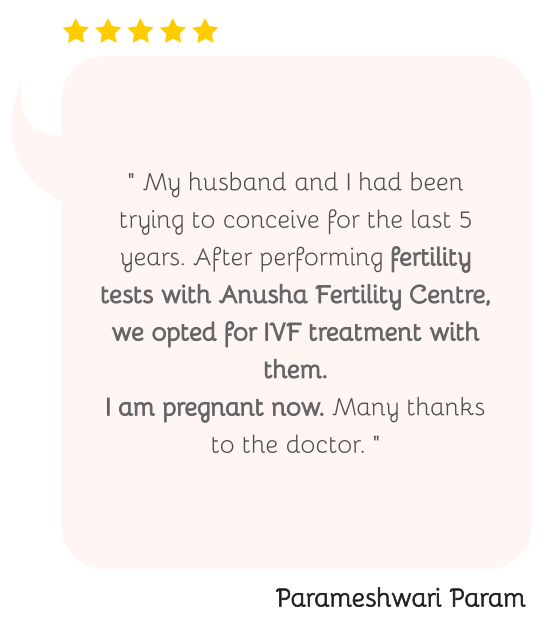 Anusha Women & Fertility center, Testimonial 3
